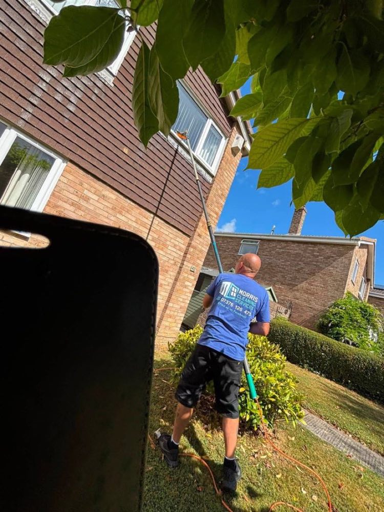 Andy from Morris Cleaning Services on the job