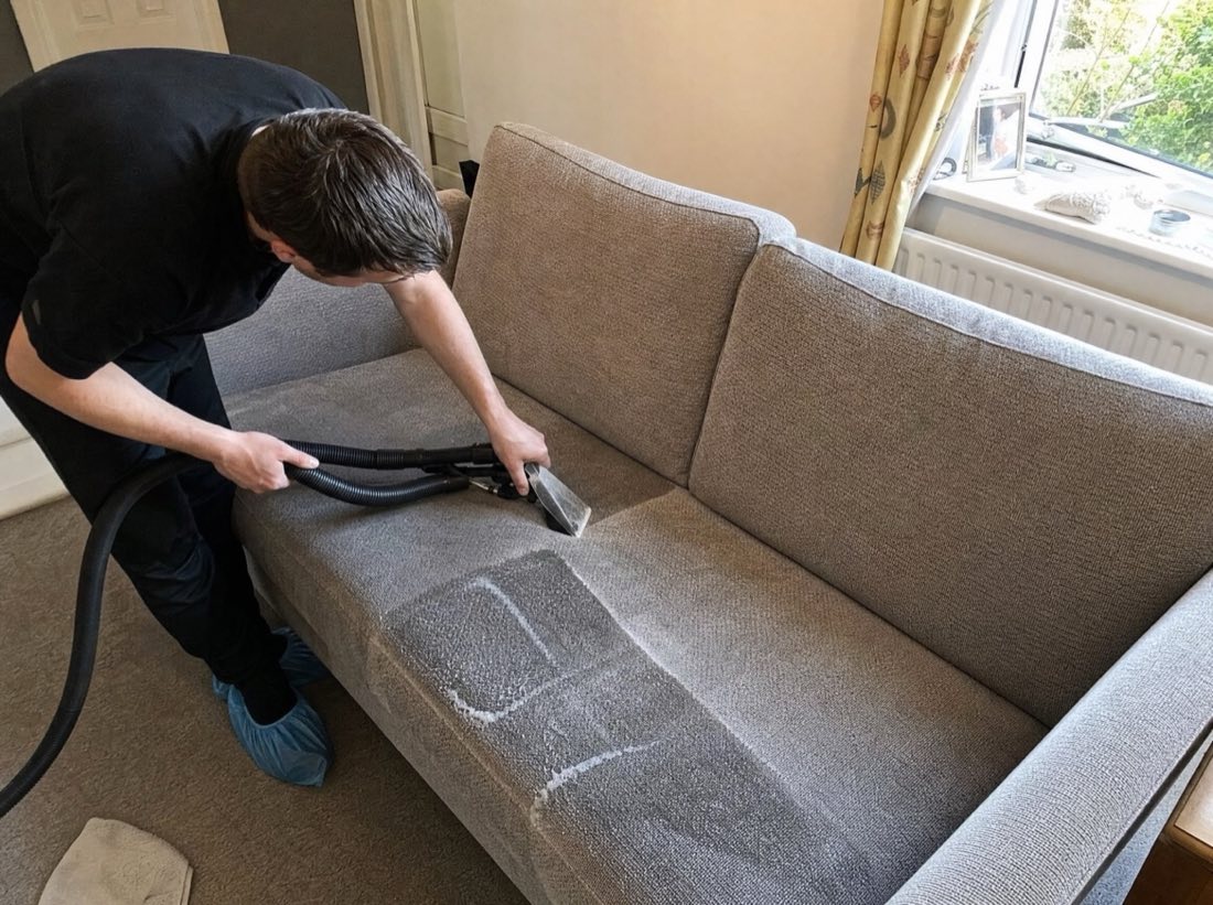 Professional upholstery cleaning service